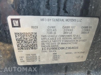 2019 GMC Sierra 1500 SLE Crew Cab Short Bed 3SA - miniatura 17