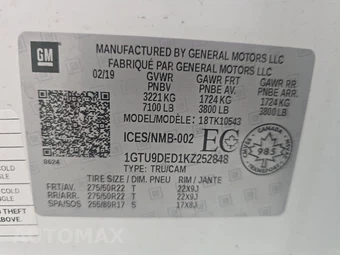 2019 GMC Sierra 1500 SLT Crew Cab Short Bed - miniatura 14