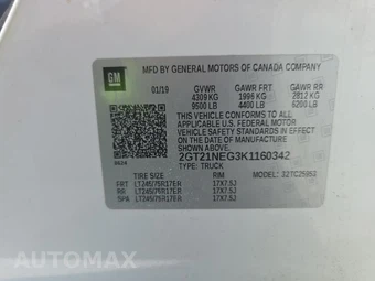 2019 GMC Sierra 2500HD Extended Cab Long Bed 1SA - miniatura 17