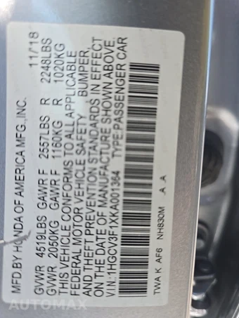 2019 Honda Accord Hybrid - miniatura 14