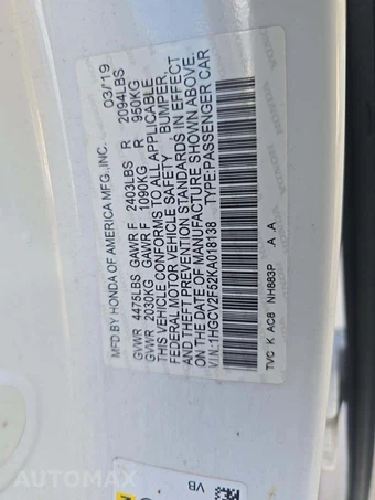 2019 Honda Accord Sedan EX-L 2.0T - miniatura 5