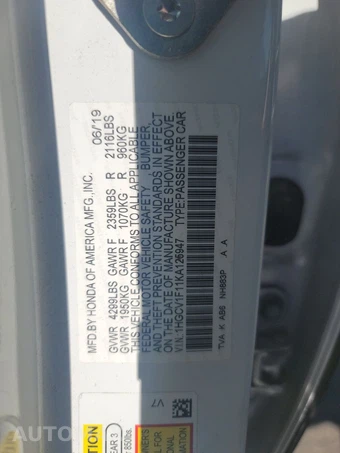 2019 Honda Accord Sedan LX 1.5T - miniatura 14