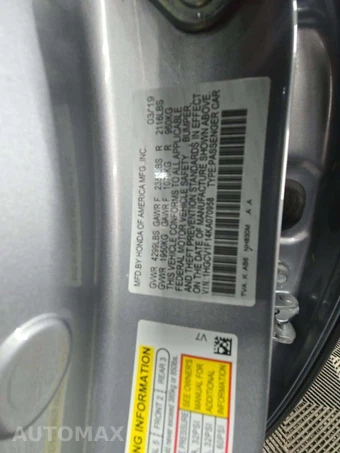 2019 Honda Accord Sedan LX 1.5T - miniatura 5