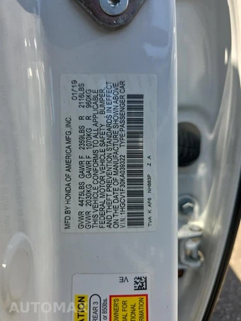 2019 Honda Accord Sedan Sport 1.5T - miniatura 17