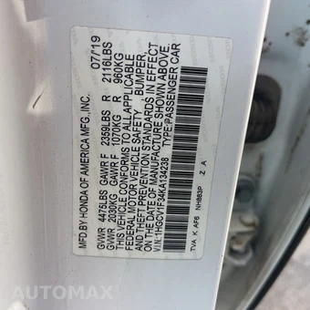 2019 Honda Accord Sedan Sport 1.5T - miniatura 27