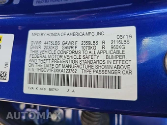 2019 Honda Accord Sedan Sport 1.5T - miniatura 5