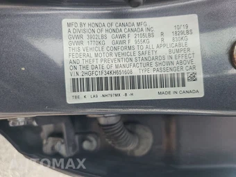 2019 Honda Civic Sedan EX - miniatura 15