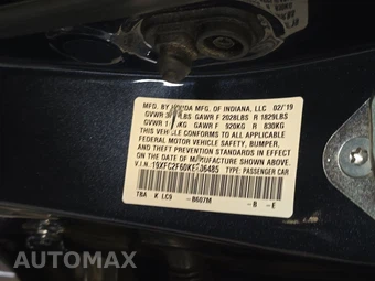 2019 Honda Civic Sedan LX - miniatura 15