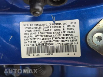 2019 Honda Civic Sedan LX - miniatura 5