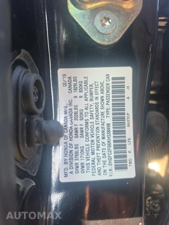 2019 Honda Civic Sedan LX - miniatura 17