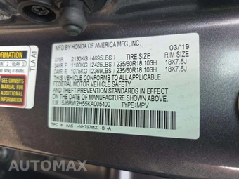 2019 Honda CR-V EX - miniatura 5