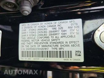 2019 Honda CR-V LX - miniatura 5
