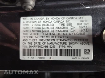 2019 Honda CR-V Touring - miniatura 14