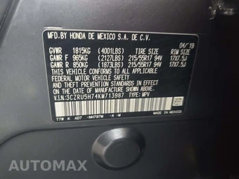 2019 Honda HR-V EX-L - miniatura 5