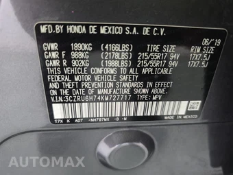 2019 Honda HR-V EX-L - miniatura 11