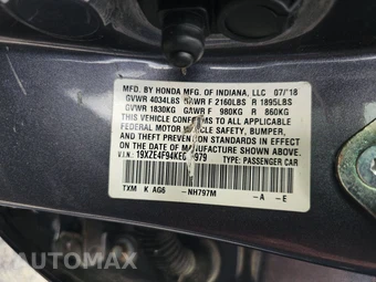 2019 Honda Insight Touring - miniatura 14