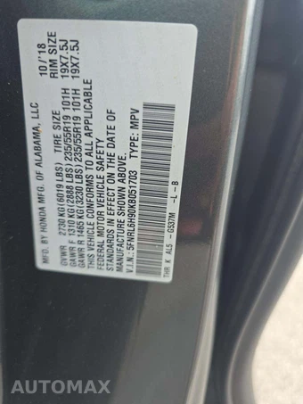 2019 Honda Odyssey Elite 118.1" WB - miniatura 5