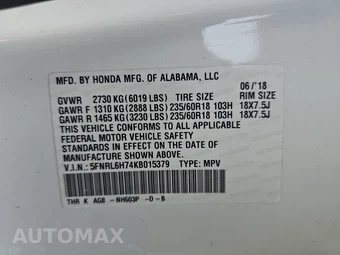 2019 Honda Odyssey EX-L 118.1" WB - miniatura 15