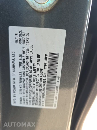 2019 Honda Odyssey EX-L 118.1" WB - miniatura 15