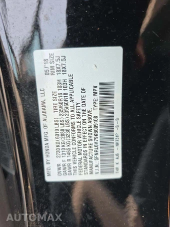 2019 Honda Odyssey EX-L w/Navigation 118.1" WB - miniatura 5