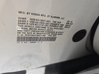 2019 Honda Pilot EX – miniatura 15