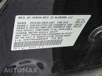 2019 Honda Pilot EX-L - miniatura 15