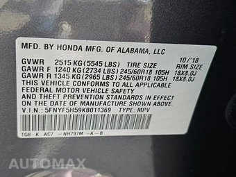 2019 Honda Pilot EX-L – miniatura 14