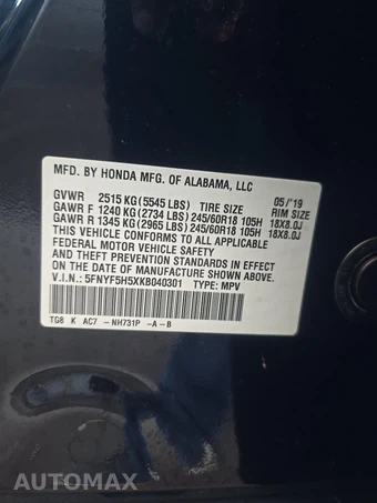 2019 Honda Pilot EX-L – miniatura 14