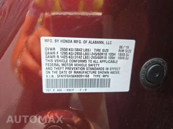 2019 Honda Pilot EX-L - miniatura 5
