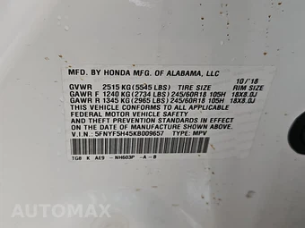 2019 Honda Pilot EX-L w/Navigation & RES - miniatura 15