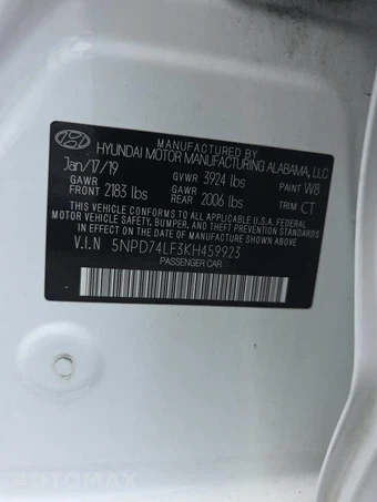 2019 Hyundai Elantra SE Sedan – miniatura 17