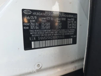 2019 Hyundai Santa Fe SE – miniatura 14