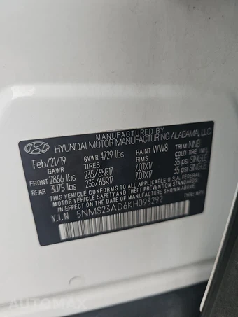 2019 Hyundai Santa Fe SE - miniatura 14