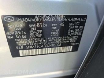 2019 Hyundai Santa Fe SE – miniatura 2