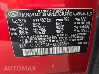 2019 Hyundai Santa Fe SEL - miniatura 17