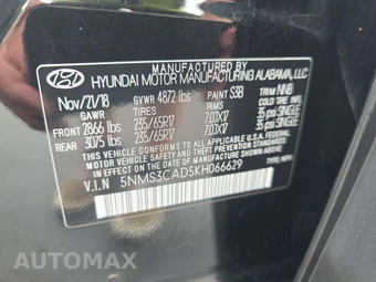 2019 Hyundai Santa Fe SEL – miniatura 5