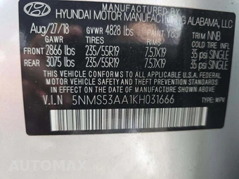 2019 Hyundai Santa Fe Ultimate – miniatura 5