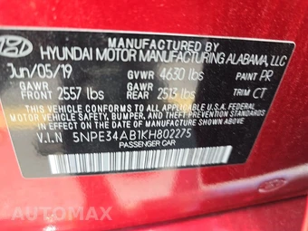 2019 Hyundai Sonata Limited - miniatura 14