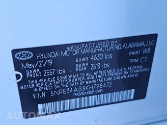 2019 Hyundai Sonata Limited – miniatura 14