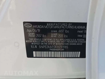 2019 Hyundai Sonata SE – miniatura 5