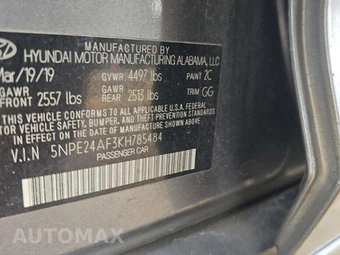 2019 Hyundai Sonata SE – miniatura 12