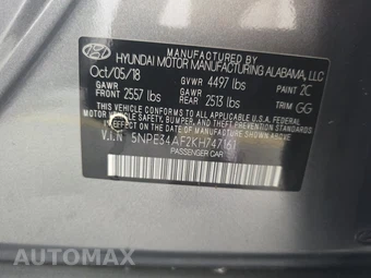 2019 Hyundai Sonata SEL – miniatura 14