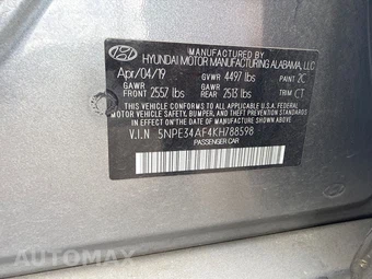 2019 Hyundai Sonata Sport – miniatura 11