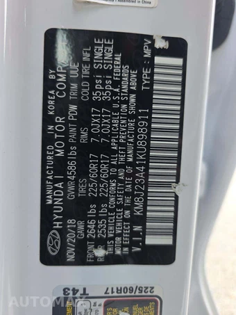 2019 Hyundai Tucson SE – miniatura 5