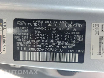 2019 Hyundai Tucson Value – miniatura 14