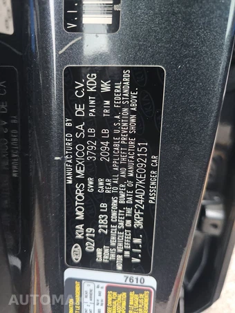 2019 Kia Forte LXS – miniatura 14