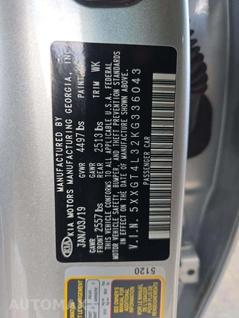 2019 Kia Optima LX – miniatura 2