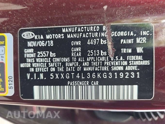 2019 Kia Optima LX – miniatura 5