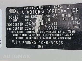 2019 Kia Sedona EX 120.5" WB - miniatura 15