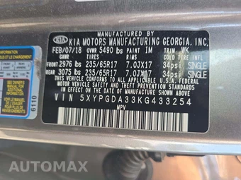 2019 Kia Sorento LX – miniatura 5